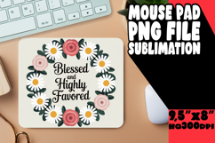 Whimsical Mouse Pad Design Sublimation, Religious Product Image 1