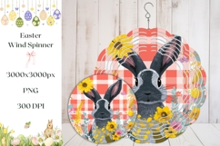 Easter Animals Wind Spinner, Floral Easter Wind Spinner PNG Product Image 1