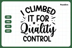 Christmas Cat Bandana Quotes SVG | I Climbed It for Quality Product Image 3