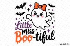 Little Miss Boo-tiful Svg | Halloween Svg | Svg Cut Files Product Image 1