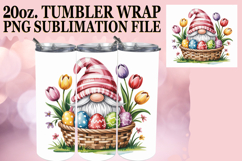 Joyful Nights 20oz tumbler wrap, Easter Gnomes Product Image 1