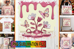 Vibrant TOTE BAG Magic PNG, 3D Flowers Product Image 1