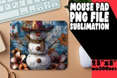 Snowman Wonderland Sublimation Mouse Pad - Holiday Joy Product Image 1