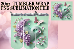 ENCHANTING GIFT 20oz TUMBLER WRAP, 3D Heart Product Image 1