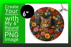 Cat Frenzy Circle Ornament Product Image 1