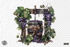Summer Grapes Vine Clipart Product Image 1