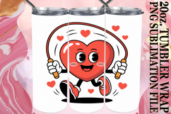 Joyful Nights 20oz tumbler wrap, Valenines Heart Product Image 1