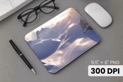 Winter Wonderland Snowflake PNG, Icy Tree Mouse Pad Design Product Image 1