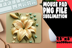 JOYFUL DESK PAD SUBLIMATION ART, 3D Flower Product Image 1