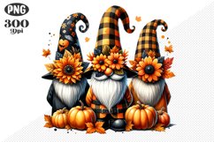 Halloween Gnomes Sublimation - Clipart PNG Design Product Image 1