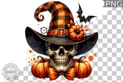 Halloween Skull Sublimation - Clipart PNG Design Product Image 1