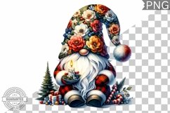Christmas Gnome Sublimation - Clipart PNG Design Product Image 1