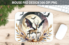 Watercolor Reindeer Mouse Pad Sublimation - Animal PNG Product Image 1