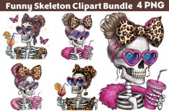 Funny Skeleton Messy CLIPART PNG Product Image 1