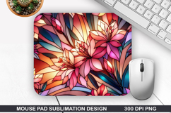 Flowers Mouse Pad Sublimation, Summer Mouse Pad PNG Product Image 1