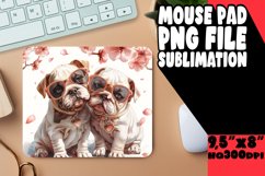 Mountain Hiking Dog Mouse Pad Sublimation Product Image 1