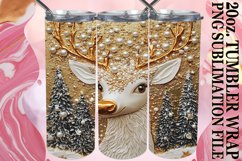 Cheerful Sublimation 20oz tumbler wrap, Christmas Product Image 1