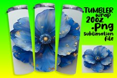 Blooming Beauty: Sublimated Tumbler Art Product Image 1