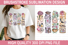 Mother&#039;s Day Brushstroke Sublimation Design -Brushstroke PNG Product Image 1