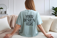 Seafoam Comfort Colors C1717 Shirt Mockup, CC 1717 T-shirt C Product Image 1
