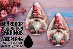 Tranquil Gnome Serenity: Sublimation Teardrop Tranquility Product Image 1