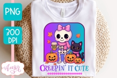 Cute Skeleton PNG, Cute Halloween Sublimation Design Product Image 2