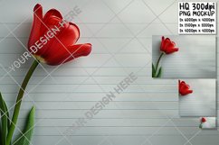 Petal Panels: Floral-Edged Notebook Lines Product Image 1