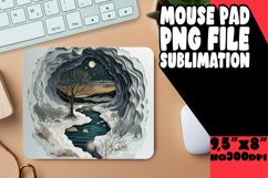 3D Flower in Hole for Mouse Pad Sublimation Print PNG Product Image 1