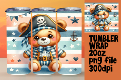 DIY 20oz Tumbler Wrap File , Teddy Bear Product Image 1