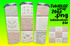 20oz Tumbler Wrap for DIY , Patchwork Product Image 1