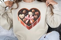 Cute Watercolor Valentines Day Clipart PNG Product Image 1