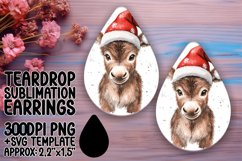 Charming Teardrop Design for Sublimation , Christmas Waterco Product Image 1