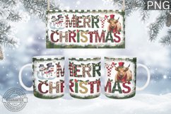 Merry Christmas Mug Wrap - Christmas Mug Sublimation Product Image 1