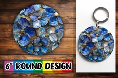 Gilded 3D Floral Sublimation Rounds Product Image 1