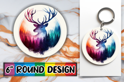 Enchanted Keychain Circle Style, Animals Art Product Image 1