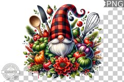 Christmas kitchen Gnome Sublimation - Clipart PNG Design Product Image 1