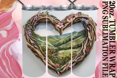 Floral Symphony Tumbler Wrap Sublimation - Woodland Bliss Product Image 1