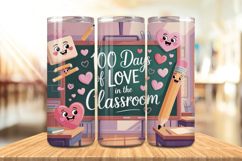 100 Days Of School Tumbler wrap, Teacher Day 20oz Tumbler Product Image 1