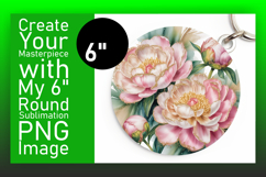 Cute Circle PNG for Coasters , Flowers Product Image 1