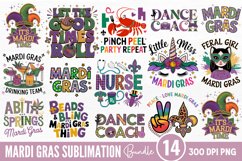 Mardi Gras Sublimation Bundle PNG Product Image 1