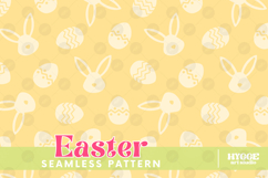Easter Eggs Bunny Seamless Pattern PNG Sublimation Product Image 6