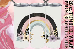 CHEERFUL PRESENT 20oz TUMBLER WRAP, Rainbow Product Image 1