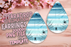 Gorgeous Teardrop Earrings Design Template , Halloween Product Image 1
