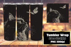Whisker Whimsies: Cat Lover&#039;s Sublimation Tumblers Product Image 1