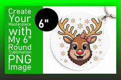 Vibrant Round Design Car Coaster PNG , Cute Christmas Product Image 1