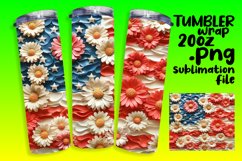 Old Glory 3D Flag Tumbler Wrap - 20oz Product Image 1
