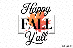 Happy Fall Y&#039;all Svg | Halloween Svg | Svg Cut Files Product Image 1