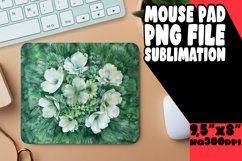 Colorful Flower Design Mouse Pad PNG Product Image 1