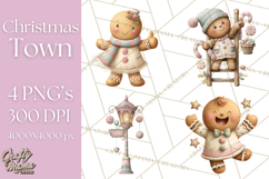 Gingerbread Clipart Christmas Cookie Builders Clip Art PNG Product Image 1
