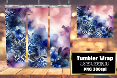 Beautifully Designed 20oz Tumbler , Watercolor Patter Product Image 1